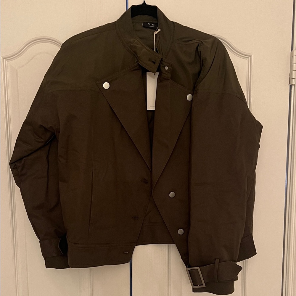 Vici Dark Brown Bomber Jacket